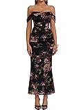 KUTUMAI Off The Shoulder Maxi Long Dress Corset
