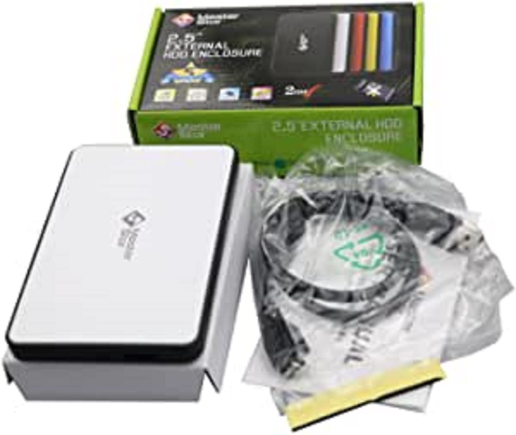 MasterStor Portable Hard Drive USB 3.0 Super-Fast Hard Drive for Mac, Mac Book and Windows External Hard Disk Drive Laptop RED , BLACK , BLUE and RED all different GB available ..... (320GB, WHITE)