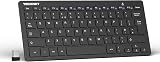 TECKNET 2.4G Wireless Keyboard UK Layout Compact Silent 12 Months Battery Life