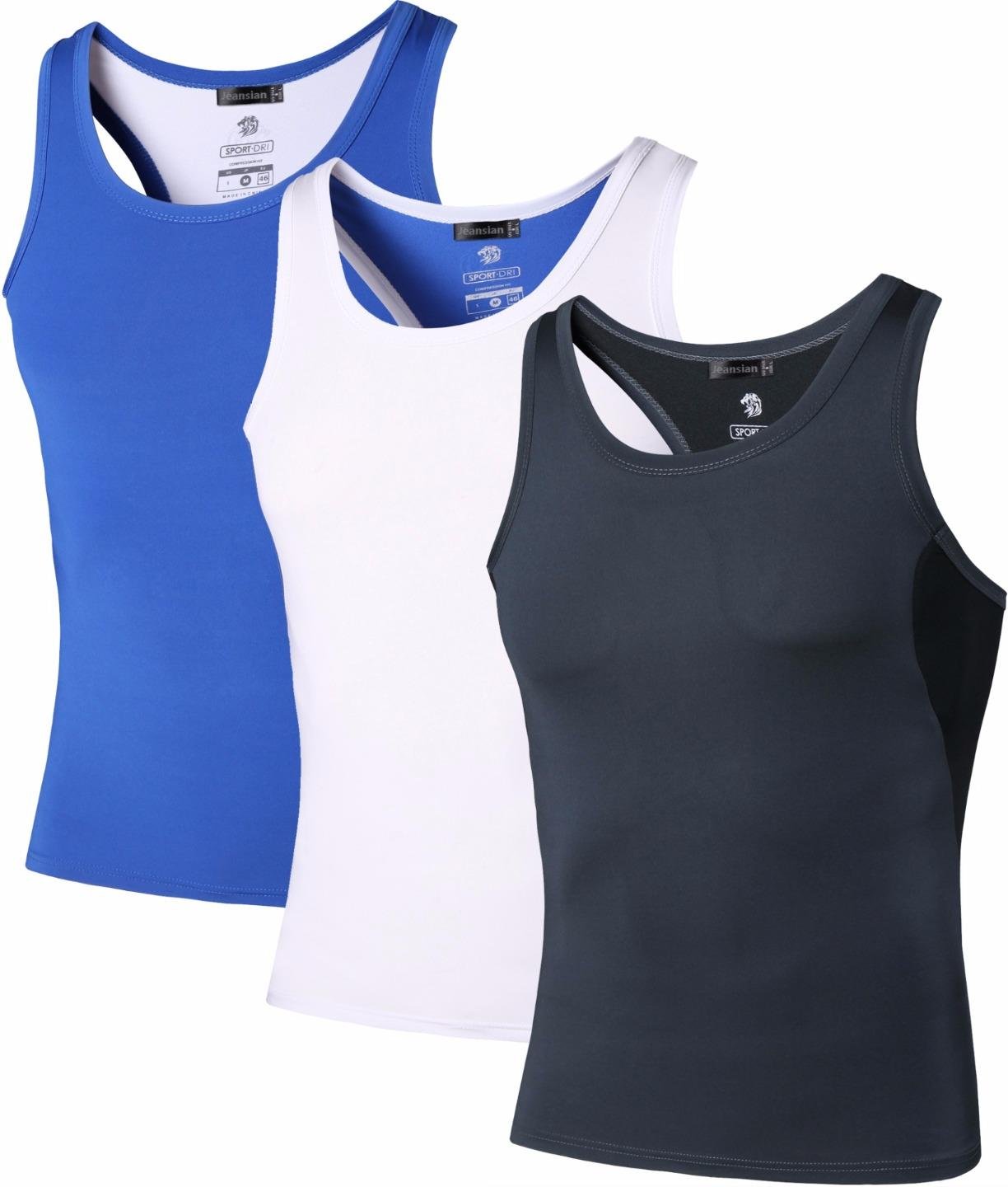jeansian Mens Sport Sleeveless Tee Shirt Beach Tank
