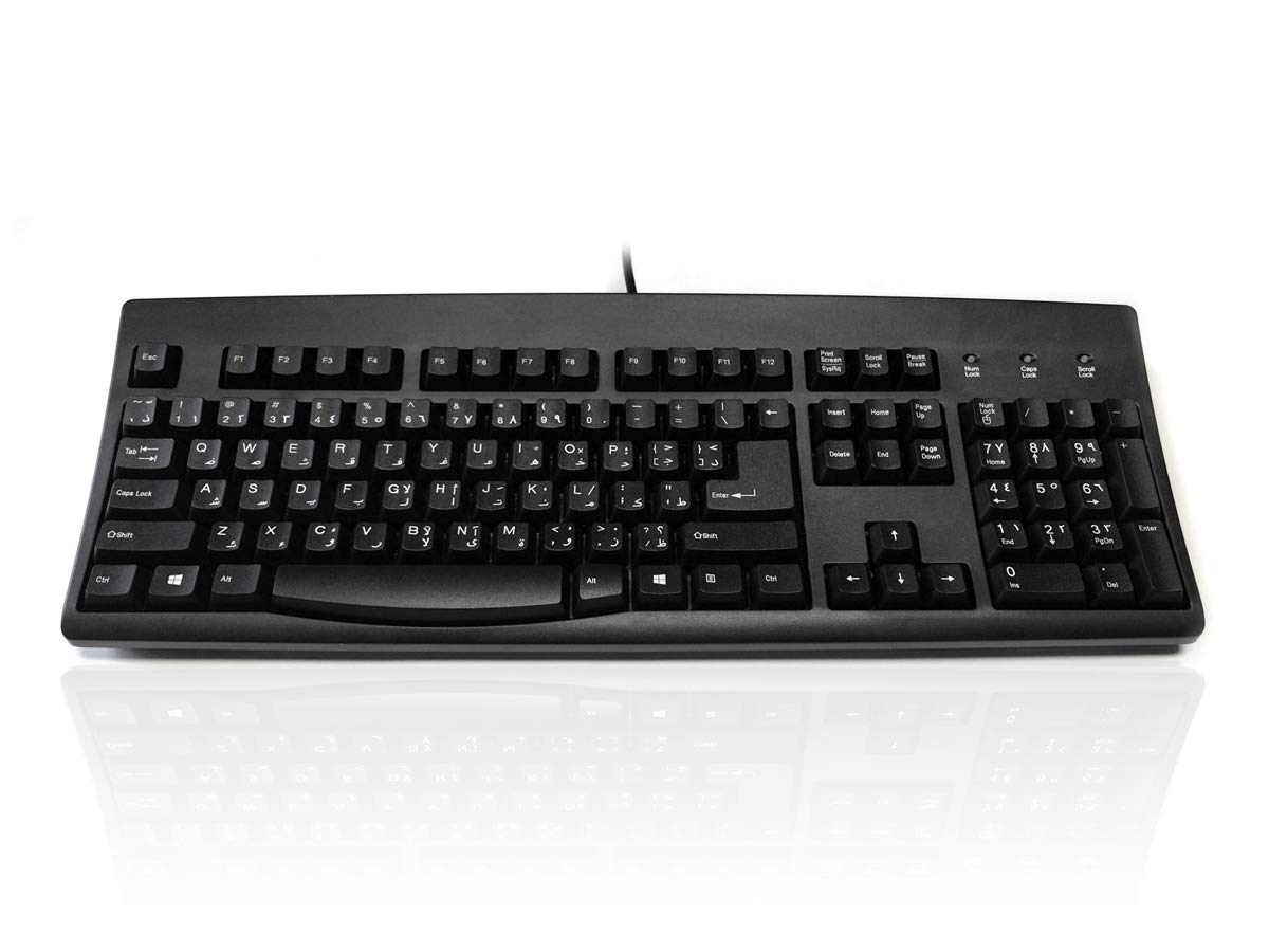 Accuratus 260 ARABIC - USB Full Size Professional Keyboard with Full Height Keys