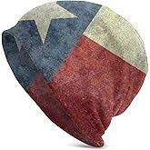 YISHOW Texas State Flag Beanie Baggy Hat Slouchy Skull Beanie for Men Women