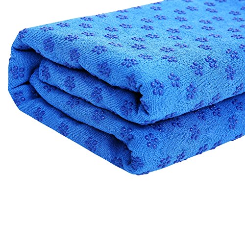 Zuozee Hot Yoga Towel Non Slip,Sport Towel Absorbent,Travel Towel Microfiber,Goyoga Yoga Mat Cover for Workout Exercise Fitness Pilates Picnic Leisure,Free Headband & Mesh Bag Included