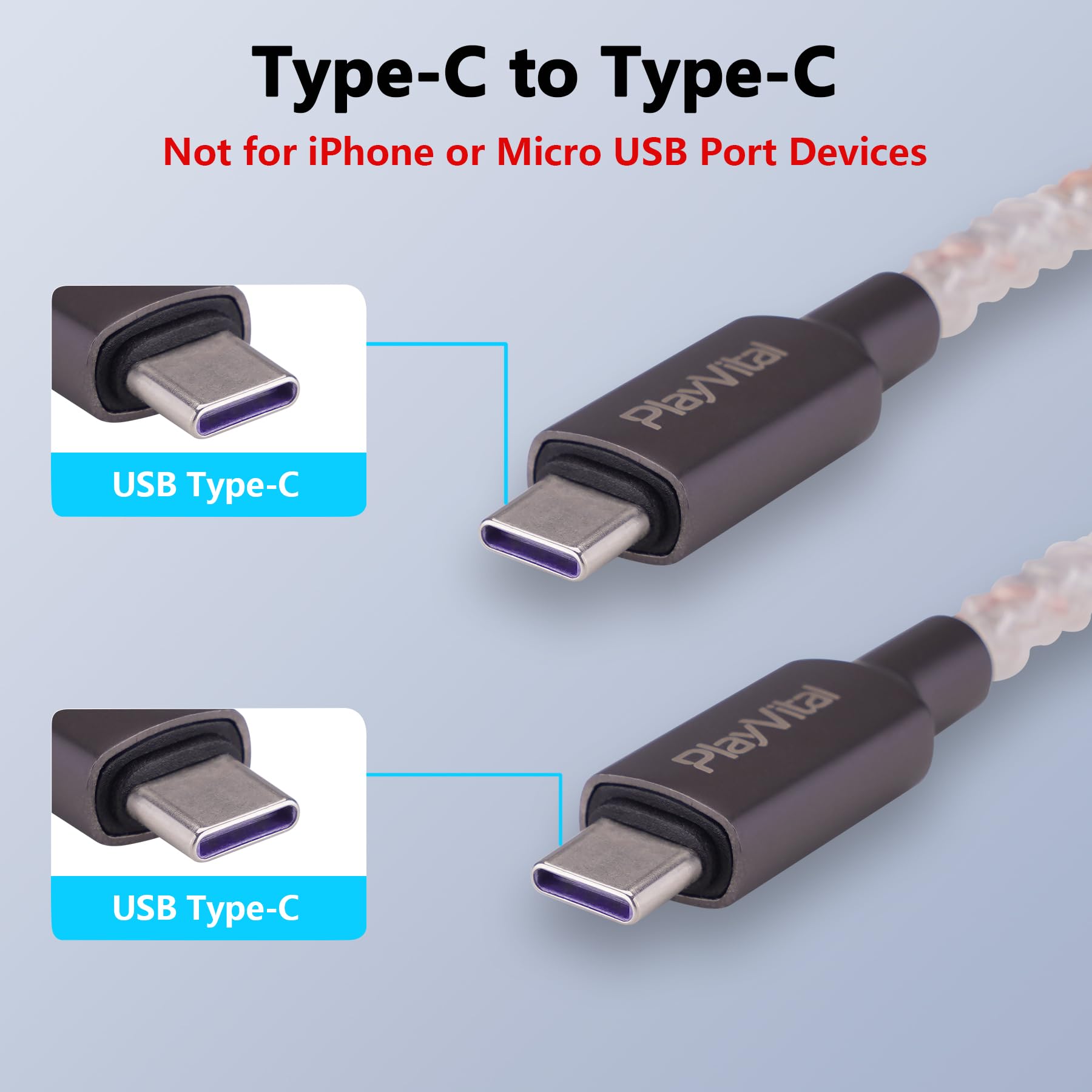 6.56FT Illuminated Charging Cable for ps5 for ps5 Edge Controller, Type C to C Charging Cord for Gamepad, Universal LED Light Up Data Cord for Xbox Core/Elite Series 2/Switch Pro Controller