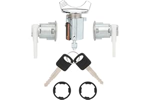 XINRINTONG Door Lock Cylinders Set & Ignition Switch with Keys, for Ford F150/F250/F350 Pickup 1992-1995,Bronco 1992-1995, E150/250/350 Van 1992-1995, Ranger 1995, Replace Part Number C-42-150 DP-42-122
