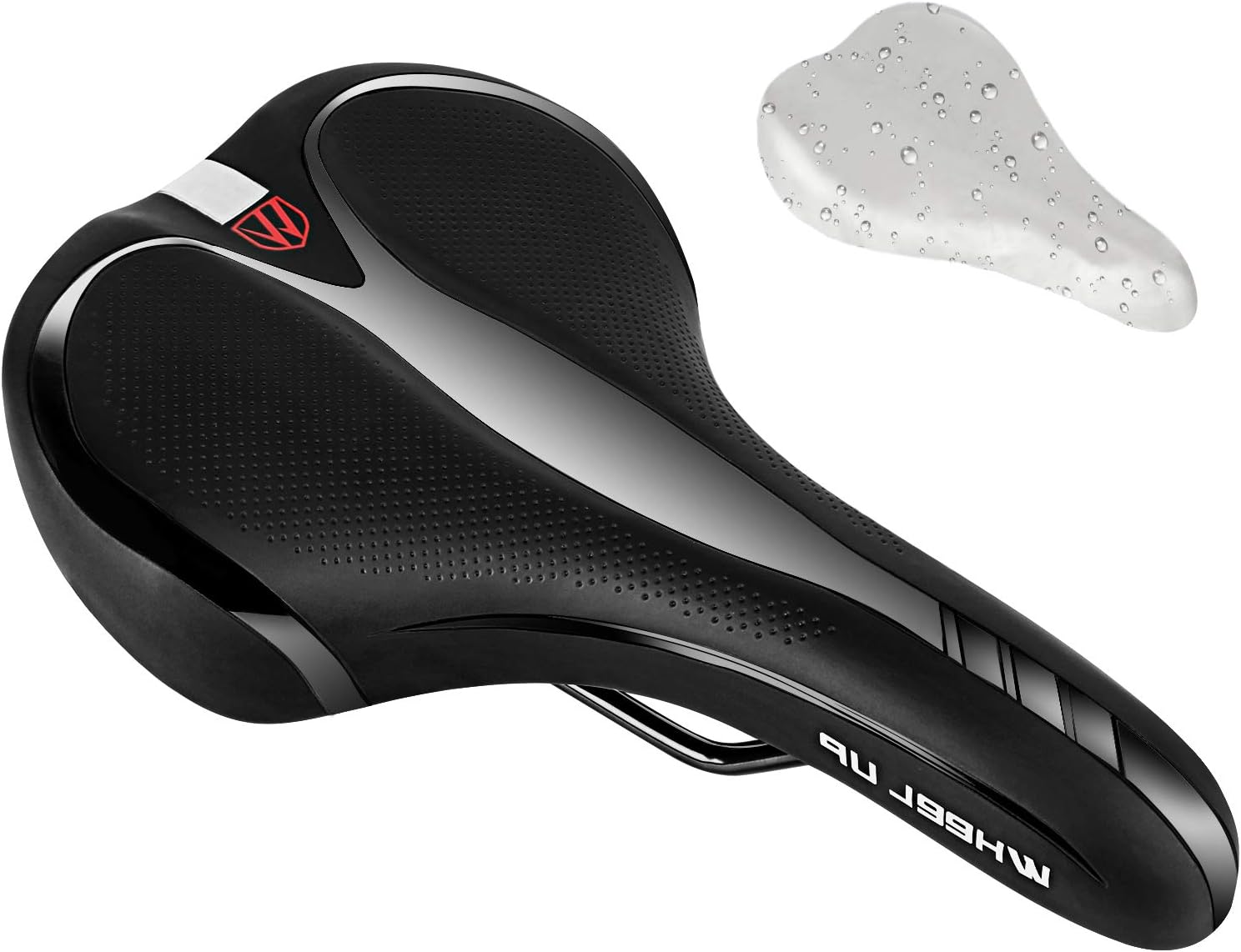 GYMTOP Comfortable Bike Seat-Waterproof Bicycle Saddle with Relief Ergonomics Design for Mountain Bikes,Universal Riding Bikes,Men and Women
