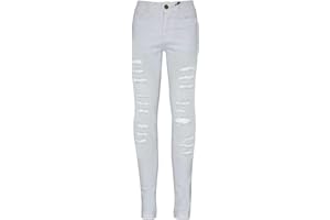A2Z 4 Kids Girls Denim Ripped Jeans Comfort Skinny Stretch Jeans Lightweight Trendy Denim Cotton Pant Children Age 3-14 Years