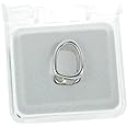 Big Dawgs Bling Hip Hop Silver Open Face Front Tooth Grillz Cap with at-Home Mold Kit