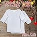 Newborn Long Sleeve T-Shirts (4-Pack) White Cotton Undershirts Bodysuit | Comfort Essentials | Girls & Boys Mitten Cuffs | 0-3 Months