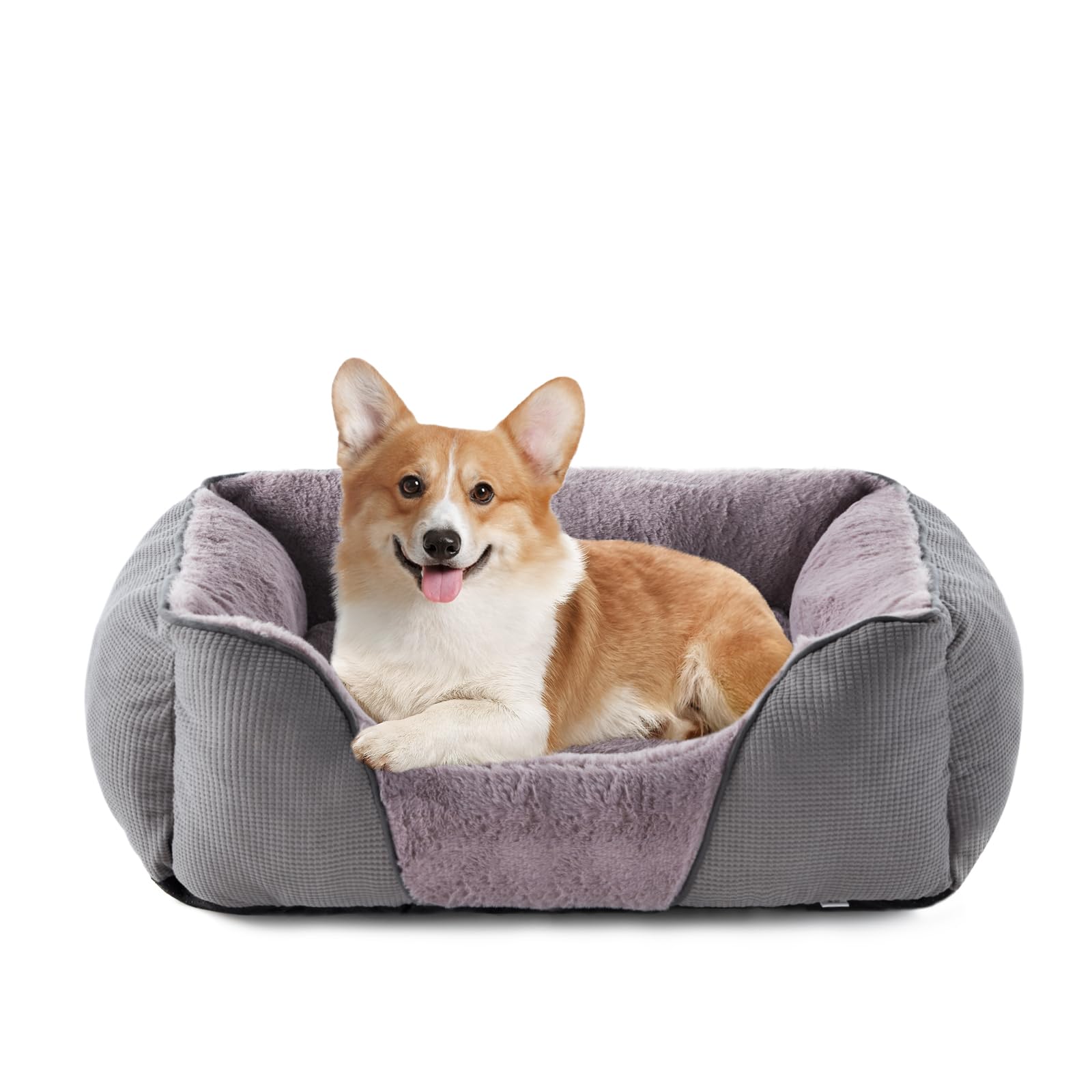 JOEJOY Pet Sofa Bed Small Dog Bed Soft Rabbit Fluff, Dog Cat Bed Small with Appearance Design of Small Corn Kernels, Washable Dog Bed for Dogs/Puppies/Cats/Kittens, 51x48x16cm