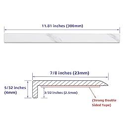 Tilingview 10 Pcs Peel and Stick Tile Trim