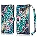 Galaxy Note 9 Case, Hocase PU Leather Full Body Protective Case with Credit Card Holders, Wrist Strap, Magnetic Closure for Samsung Galaxy Note 9 (2018) SM-N960 - Mandala in Galaxy