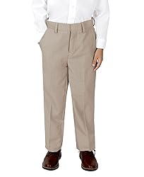Spring Notion Boys' Flat Front Dress Pants 2T Tan
