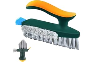 Hard Bristle Cleaning Brush | Cleaner Scrubber | with Handle Cleaning Brushes Small Spaces - for Shower Tub Kitchen Floor Hom