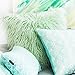 Dikoaina Mongolian Faux Fur Pillow Cover Cushion Case Natural Color (1, 18x18)