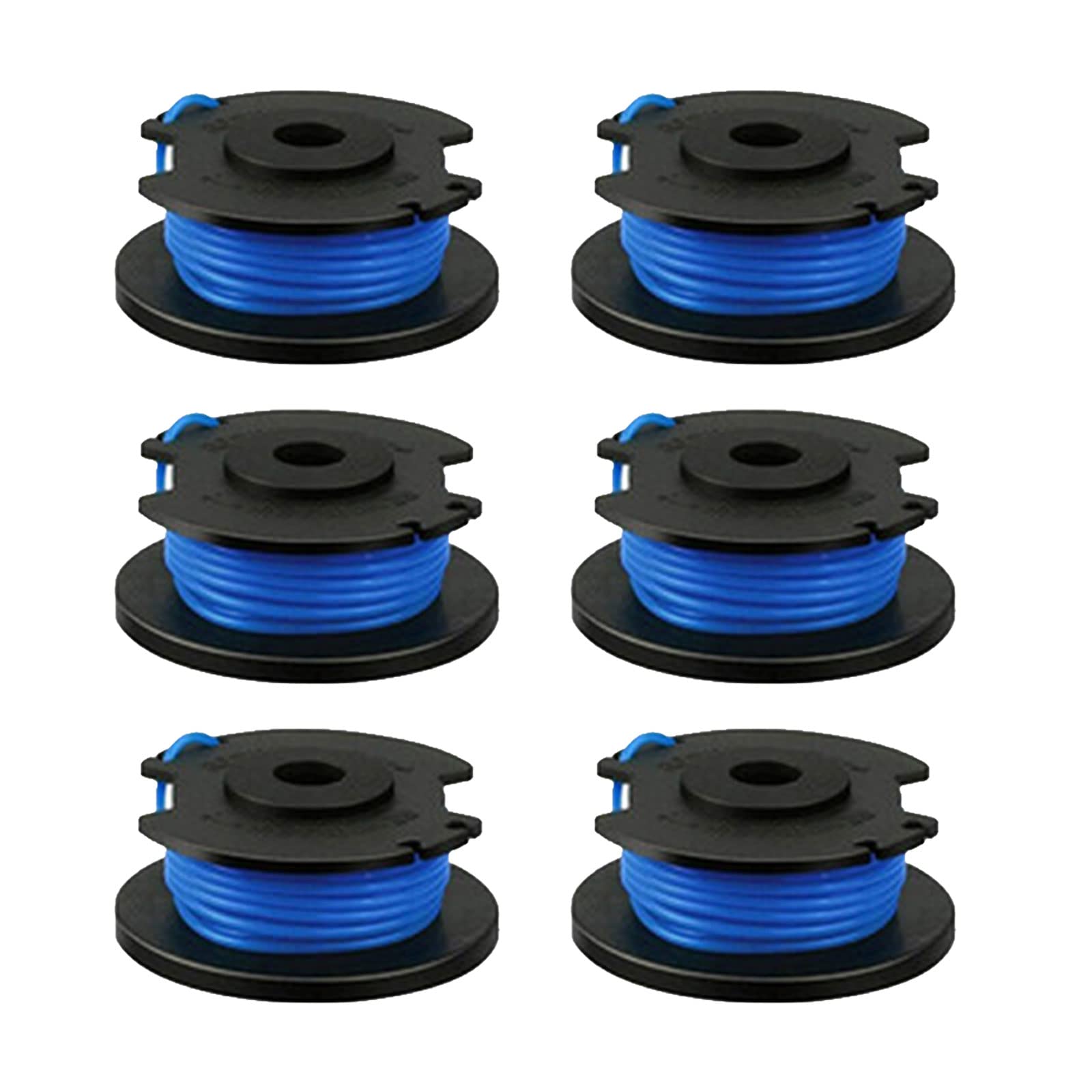 CDIYTOOL 6pcs Strimmer Spool Compatible with Ryobi One+ AC14RL3A, Olt1832 Rac124, String Trimmer Replacement Spool Line Replacement for Ryobi 18V 24V 40V Strimmer