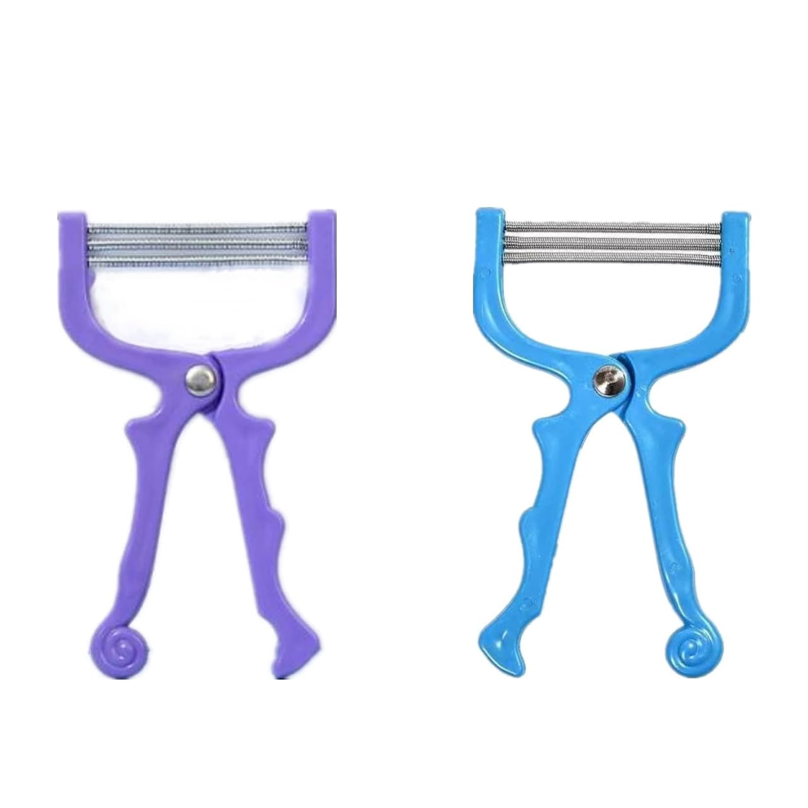 CVNRCLP 2-Pack Facial Hair Remover - Handheld Spring Epilator for Women - Effective Facial Hair Threading Tool for Smooth Skin
