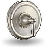 T2151 Pressure Balancing Tub and Shower Valve Trim Kit, Compatible with Moen Posi-Temp Valve Brushed Nickel，6.9 Inch