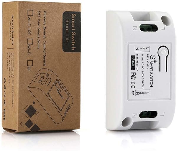 Prettyia Home Smart Switch Timer Mdulo de Interruptor Remoto de La APLICACIN Inalmbrica para Alexa