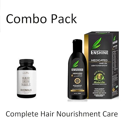 Buy Unilife Biomax With Enshine Hearbal Oil Combo Pack Daily