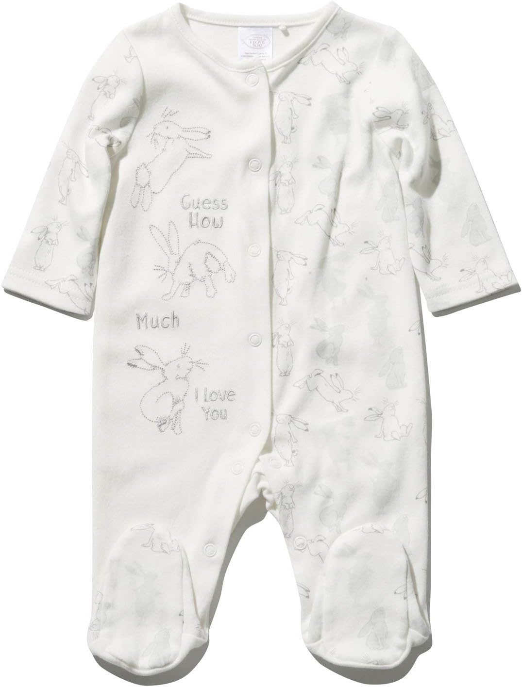 Guess how much I love you Baby Long Sleeve Little Nutbrown Sleepsuit