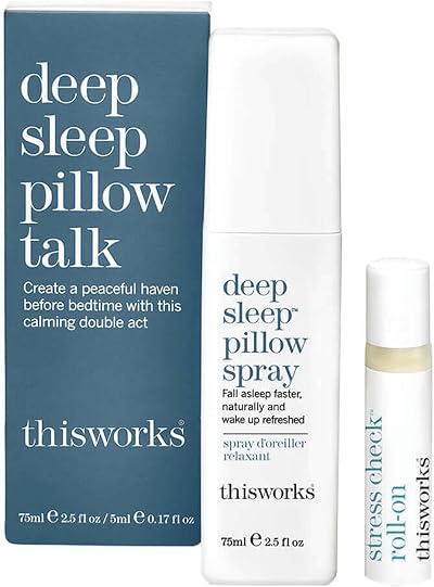 This Works Deep Sleep Pillow Talk Kit - Sleep Spray 75 ml & Stress Roll-On 5 ml