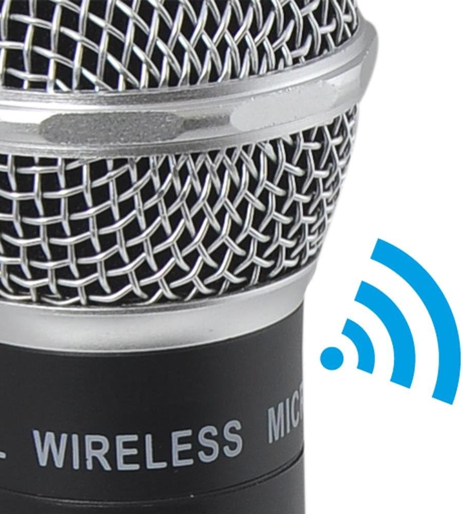 Updated Premium UHF Wireless Microphone - USB Microphone, UHF Microphone with USB Receiver for PC Computer and Laptop, Ideal for Podcasting, Voice-Over Projects, Karaoke & More - Pyle PUSBMIC50: Musical Instruments