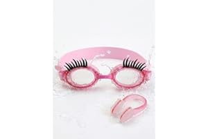 HZMRLSB Goggles with Eyelashes – Anti-Fog No Leak Swim Goggles with Lashes for Girls & Women, Funny for Pool Swimming
