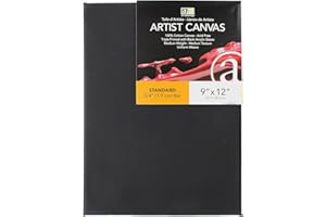 Art Advantage Artist Canvas Visual Edge 9x12 Black