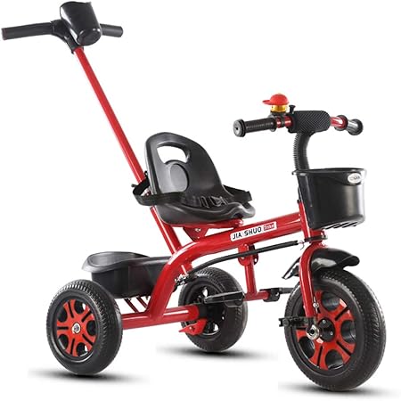 YINGH - 2 EN 1 Triciclo para niños Adecuado para bebés de 2 a 6 años, Dos Tipos de Llantas de Goma/Goma EVA, Asiento y manija Ajustables, la Barra de Empuje direccional: Amazon.es: Hogar
