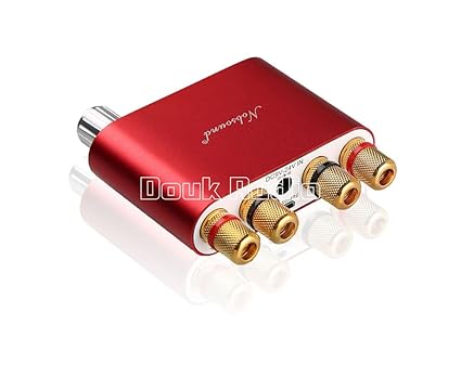 Nobsound NS-10G Mini Bluetooth 4.0 Digitaler Verstärker; 100W HiFi Amp mit Netzteil (Rot)