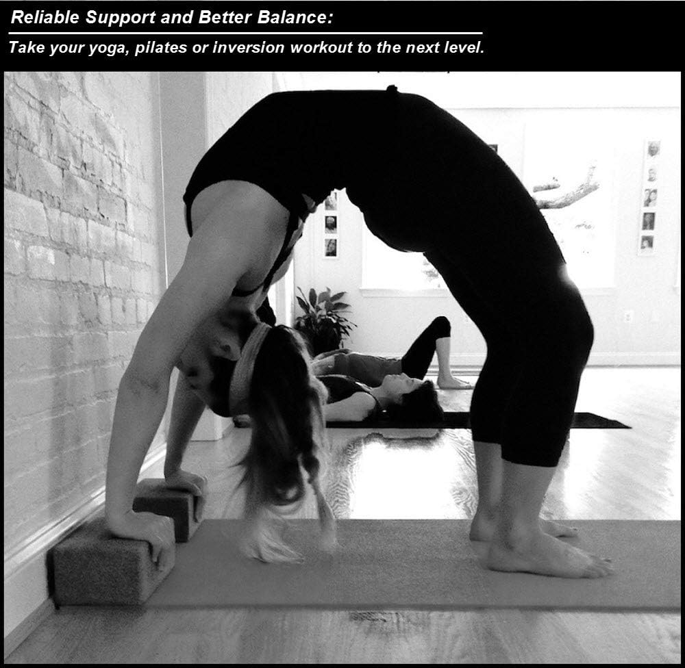 YogaAddict Foam & Cork Yoga Blocks 2 Pack and Yoga Strap Set Review