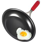 Agerma 10 Inch Nonstick Frying Pan, Tri-Ply Clad Stainless Steel Skillet with Reinforced Coating, Detachable Handle with Sleeve, Dishwasher &amp; Oven Safe, Induction Compatible, PFOA-Free