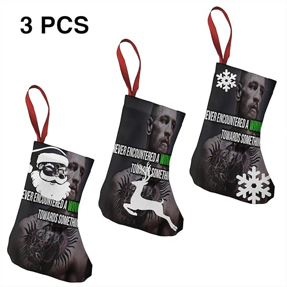Amazon Co Jp クリスマスの日の靴下 ソックス3個 クリスマスデコレーションソックス コナーマクレガーconor Mcgregor クリスマス ハロウィン 家庭用 ショッピングモール用 お祝いの雰囲気を加える 人気を高める 販売 プロモーション 年次式 服 ファッション小物