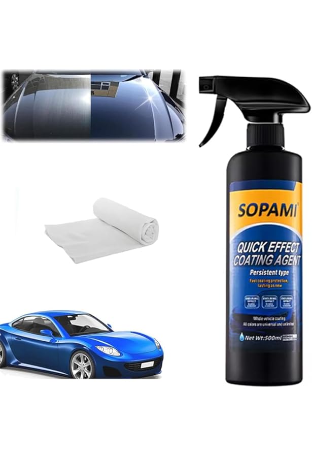 Sopami Auto Nano Spray - 3in1 Schnellversiegelung Mit Langzeitglanz