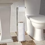 Topsky Free Standing Toilet Paper Holder Stand Stainless Steel Silver 4 Jumbo view 6