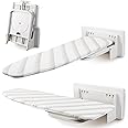 uyoyous Wall Mounted Ironing Board 37 x 13 Inch Foldable Ironing Boards with Heat Resistant Cover 180° Rotation Space-Saving Ironing Boards with English Manual