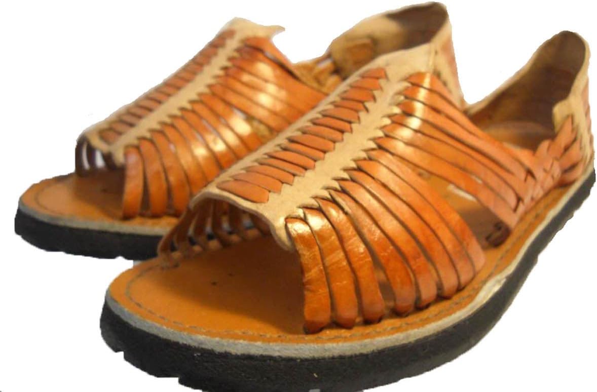 MEXICAN SANDALSMen's Genuine Leather Quality Handmade Sandals Huarache Tan/Beige_10