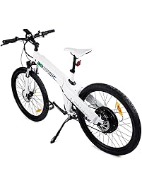ECOTRIC 26" Inch Electric Bike White Electric Bicycle City E Bike Moped Pedal Assist Mountain Bike