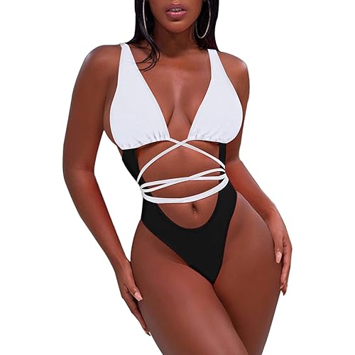 Sovoyontee Women's Sexy One Piece Swimsuits Bikini Bathing Suit