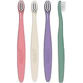 Dr. Brown’s Infant-to-Toddler Toothbrushes, Soft & Gentle Manual Toothbrush Set for Baby, Pink, BPA Free, 0-3 years – 4-Pack
