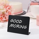 Fuyamp 20 Pcs Mini Chalkboard Signs 100x75mm L-Shape Table Sign view 6