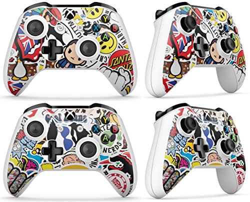 Gizmoz n Gadgetz Xbox One S STICKERBOMB Console Skin Decal Sticker + 2 Controller Skins