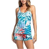 In Bloom by Jonquil Cami & Shorts PJ Set, Small Aqua