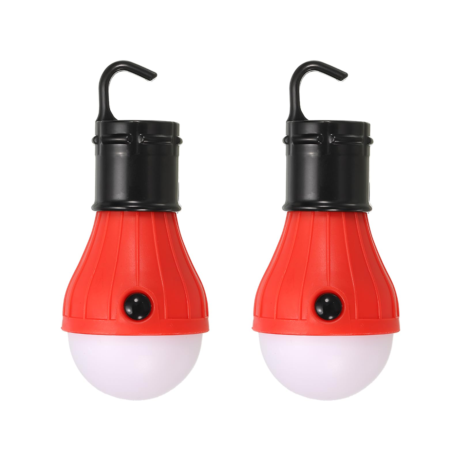 PATIKIL Tent Lantern, 2 Pack Portable Camping Light LED Camping Lantern for Backpacking Camping Hiking, 4.72" x 2.05", Red