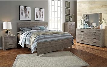 Ashley Furniture Culverbach Bedroom Set Including King Bed With Dresser Mirror Chest And Two Nightstands By Amazing Buys Amazon Ca Home Kitchen