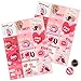 Moon Boat Valentine's Day Cards for Kids with Buttons/Pins Heart Classroom School Valentines Party Favors Gifts 48Ct