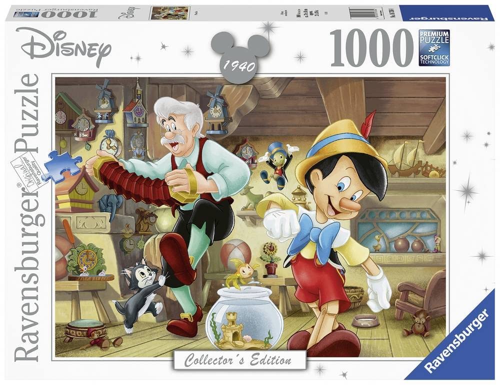 Ravensburger Disney Collector's Edition Pinocchio 1000 Piece Jigsaw Puzzles for Adults & Kids Age 12 Years Up