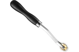 Perfect 4mm Pattern Wheel Needle Point Tracing Wheel Sewing Wheel Leather Paper Cloth Black