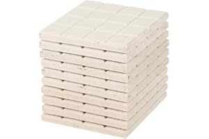 iplusmile 10pcs Ceramic Coral Fragment Tile Base, Aquarium Coral Holder Frag Plugs Plate Support Bracket Racks for Aquarium F